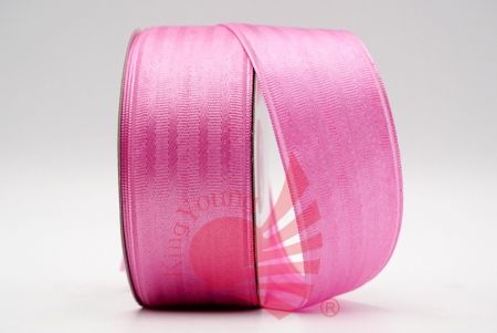 Grosgrain Satin Woven Ribbon_hot pink